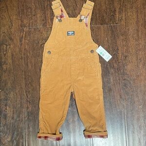 OshKosh B'gosh Tan Corduroy Kids Overalls